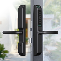 Cerradura Inteligente para Puerta Corredera de PVC para Hotel, con Aleación de Aluminio, IP65 Impermeable, Tuya BLE WiFi APP, Huella Dactilar, RFID, Contraseña, TTLock