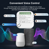 Nouvel Arrivage Tuya Smart Mini Interrupteur Mural WiFi Neutre et Sans Neutre, Relais Disjoncteur Intelligent, Interrupteur Mural pour Éclairage, Automatisation Domotique