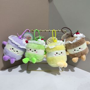 Groothandel Trendy Schattige Zachte Cake Pluche Hangende Pop Boba Cup Tas Hangende Ornament Sleutelhanger Pluche Speelgoed voor Cadeau Decoratie - Product Image 2