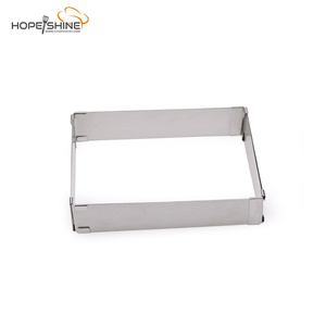 Molde Rectangular para Pastel de Acero Inoxidable, Resistente, Ajustable, para Tiramisú, Repostería y Horneado - Product Image 4