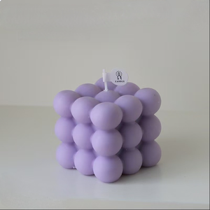 Bougie parfumée artisanale en cire de soja, forme cube Rubik coloré, nouveauté très demandée, pour la maison et l'aromathérapie - Product Image 6