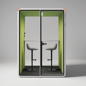 Cabina Telefonica da Ufficio Mobile a 2 Posti, Insonorizzata, per Riunioni e Chiamate Private, Ideale per Lavoro Concentrato in Uffici Open Space, Cabina Acustica Commerciale - Product Image 1