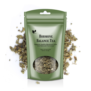 Mezcla <span class=keywords><strong>de</strong></span> té <span class=keywords><strong>de</strong></span> equilibrio hormonal personalizada para mujeres con hoja <span class=keywords><strong>de</strong></span> <span class=keywords><strong>frambuesa</strong></span> y menta verde para el bienestar - Product Image 1