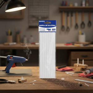 Mengfu M-0064 Confezione da 8 Bastoncini di Colla a Caldo EVA Trasparente, Diametro 7mm, per Incollaggio Efficiente di Legno, Gomma, Plastica e Schiuma, Prodotto in Cina - Product Image 3