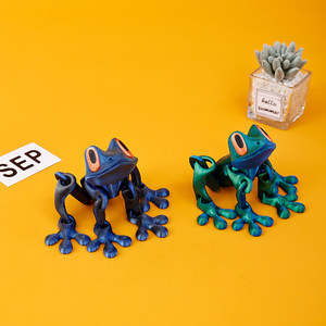 Rana Magnética Impresa en 3D de Plástico Personalizable para Refrigerador con Accesorio Articulado, Adorno Móvil, Juguete de Dragón Luminoso - Product Image 3