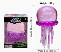 Jouet anti-stress méduse en boîte, rempli de maltose, 90g 110g, rose bleu violet, commandes en gros, pour filles et garçons de 5 à 7 ans