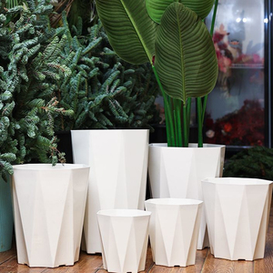 I787 Vasi per Fiori in Plastica a Forma di Diamante Ispessiti e Ingranditi Vaso per Piante Verdi Decorazione per <span class=keywords><strong>Balcone</strong></span> e Soggiorno - Product Image 3