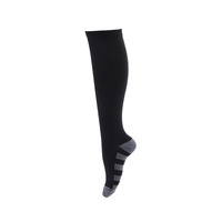 Chaussettes de compression montantes personnalisées avec logo, 20-30 mmHg, antidérapantes, pour le sport et la course, vente en gros OEM