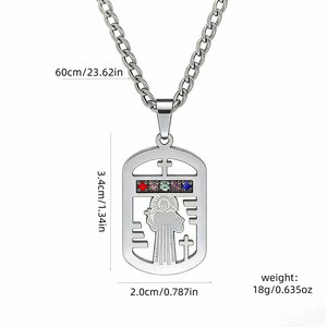 Medieval Vintage Bulk Fashion Pendant <b>Necklace</b> 316L Stainless Steel 14k 18k Gold Plated <b>Necklace</b> Gold Medallion <b>for</b> Women <b>Men</b> - Product Image 6