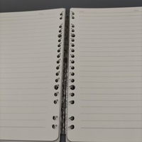 Reliure à anneaux transparente mobile rechargeable de bonne qualité, ultra-fine en PP, format B5 A5, pour carnet à spirale