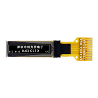 Pantalla OLED de 0.63 Pulgadas, Resolución 120*28, Interfaz I2C, Controlador de Soldadura de 14 Pines, Circuito Integrado SSD1312