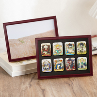 Cadre photo en bois A4 personnalisé, boîte à ombre pour épingles, médailles, certificats, affichage mural, cadres photo de bureau, décoration intérieure