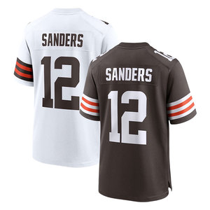 2025 Nouveaux maillots de football américain pas chers cousus <span class=keywords><strong>Cleveland</strong></span> 12 Shedeur Sanders - Product Image 2