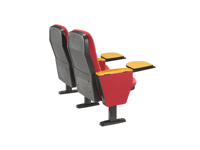 Chaise d'auditorium avec tablette d'écriture, prix abordable, échantillon gratuit, fournisseur vérifié, tissu durable pour théâtre et auditorium