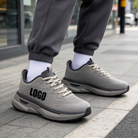 Chaussures de sport décontractées pour hommes, design personnalisé, légères et souples, en maille respirante, style marche, semelle en caoutchouc