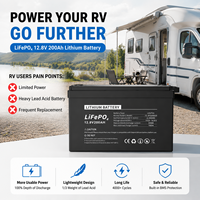 Batterie au lithium LiFePO4 12V 100Ah à décharge profonde, rechargeable, pour chariots de golf, camping-cars, caravanes et stockage d'énergie solaire - Stock UE
