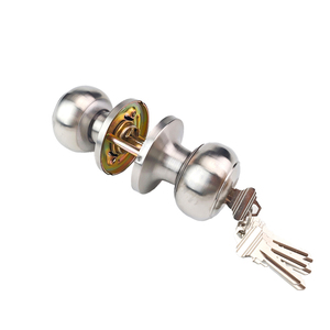 Rhetech Hiện Đại An Ninh Bền Chải Kim Loại 3-Phím Cửa Khóa Với Thép Không Gỉ Bóng Xử Lý Cho Nhà Hoặc Phòng Tắm Sử Dụng - Product Image 1