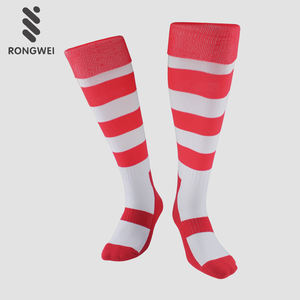 맞춤형 엘리트 스트라이프 롱 오버 니 스포츠 팀 풋볼 럭비 양말 로고 니트 나일론 - Product Image 3