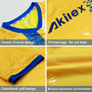 Akilex bóng đá Chuyên NghiệP Bộ dụng cụ đầy đủ bộ đồng phục bóng đá tùy chỉnh Retro Áo thun thể thao Phụ kiện áo bóng đá - Product Image 6