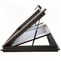Lanterneau automatique en aluminium à levage automatique |   Fenêtre de toit moderne étanche et bloquable à toute hauteur pour grenier et sous-sol