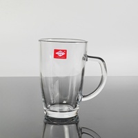 HXGLASS Gelas Transparan Bebas Timbal 16oz Kapasitas Besar Motif Nanas dengan Pegangan untuk Teh Kopi Mug