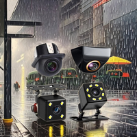Caméra de recul de voiture HD CCD 4 LED pour vision nocturne, étanche IP68, grand angle 170°, universelle, réglable, branchement DC 12V pour voitures
