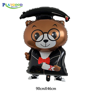 Haute Qualité Feuille Ballon Décorations De Fête Coloré <span class=keywords><strong>Grand</strong></span> Docteur <span class=keywords><strong>Smiley</strong></span> Bleu Graduation Ballons - Product Image 3