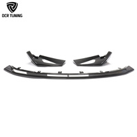 Alerón Delantero de Fibra de Carbono Seca Estilo CSL para BMW M3 G80 G82 G83 M4, Divisor de Parachoques de Carbono Real, Kit de Carrocería de 3 Piezas