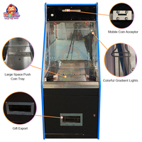 Nouvelle conception de machine de jeu d'arcade, pousse-pièces à monnayeur, avec jeu de pousse-pièces à monnayeur à trou de bonus