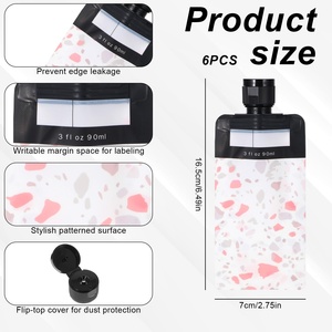 Emballage Doypack personnalisé pour shampoing, liquide de lavage, savon, recharge de lessive en poudre, pochette à bec verseur autoportante - Product Image 2