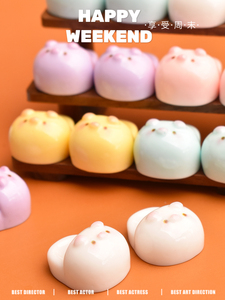 Cabujón plano de resina con diseño de cerdito kawaii para la creación de joyas DIY, accesorios hechos a mano, horquillas y accesorios para fundas de teléfono - Product Image 6