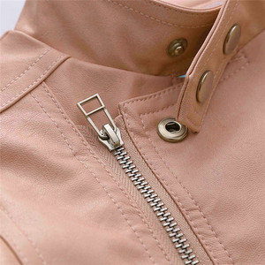 Ropa Infantil al por Mayor para Otoño, Chaqueta de Cuero Estilo Motero para Niña, de Proveedor Chino - Product Image 3