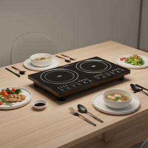 Electrodomésticos de Cocina, Placa de Inducción Doble, Hornillas Dobles de Inducción, Placa de Cocina Eléctrica de Inducción, Placa Calefactora Eléctrica - Product Image 5