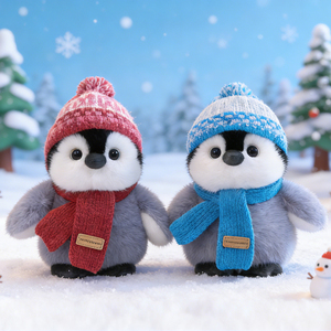 Factory Wholesale Penguin Stuffed Animal Plush Doll Winter Series Soft <strong>Toy</strong> for Holiday Promotion - Product Image 3