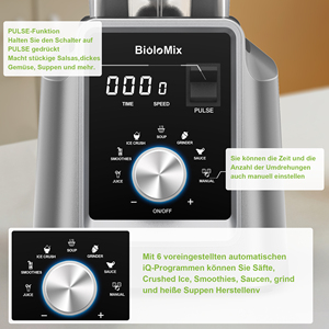 2200W 피크 고출력 상업용 블렌더 2L BPA 프리 아이스크러셔 스무디 메이커 푸드 프로세서 (바, 가정, 주방용 프리셋 기능 포함) - Product Image 2