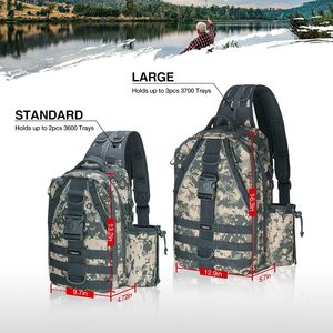 Sac de pêche gratuit avec porte-canne et porte-équipement, sac de rangement léger pour matériel de pêche, sac à bandoulière pour la pêche en plein air - Product Image 6