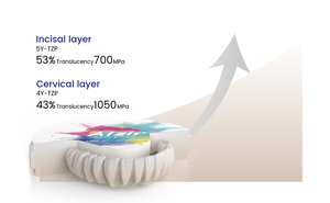 منتجات أسنان Aidite 3D-Pro، تاج أسنان اصطناعي من الزركونيا، كتل سيراميك الزركونيا - Product Image 5