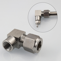 Raccord coudé femelle 9,52 mm * G1/8 en acier inoxydable haute pression pour pulvérisateur FOGGER, joint de raccordement pour système de pulvérisation de refroidissement de jardin