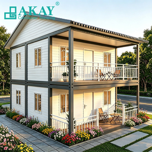 Akay Villa Modulare di Alta Gamma, <span class=keywords><strong>Case</strong></span> Prefabbricate a Montaggio Rapido, Casa Container Compatta per Progetti Abitativi in Medio Oriente - Product Image 1