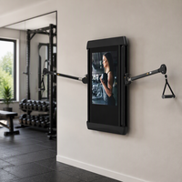 Miroir de fitness intelligent BYS de 32 pouces - Machine d'exercice multifonctionnelle pour la maison avec emballage en bois BYS-XJS-SCTM02032