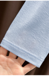 Siêu Hấp Dẫn Màu Xanh Băng Lụa Mặt Trời Bảo Vệ Phù Hợp Với Halter Dress Cardigan Trọng Lượng Nhẹ Mùa Hè Dài Top Dress Khăn Choàng Áo Khoác - Product Image 6