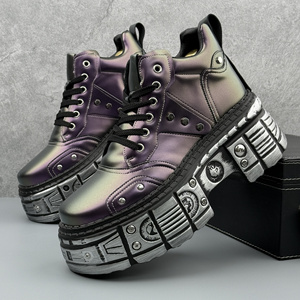 2025 Thương Hiệu Hợp Thời Trang Người Đàn Ông Của Cho Khởi Động Dày Dưới Cao Mới Thay Đổi Dần Tất Cả Các Kim Loại Phong Cách Thời Trang Cá Nhân - Product Image 2