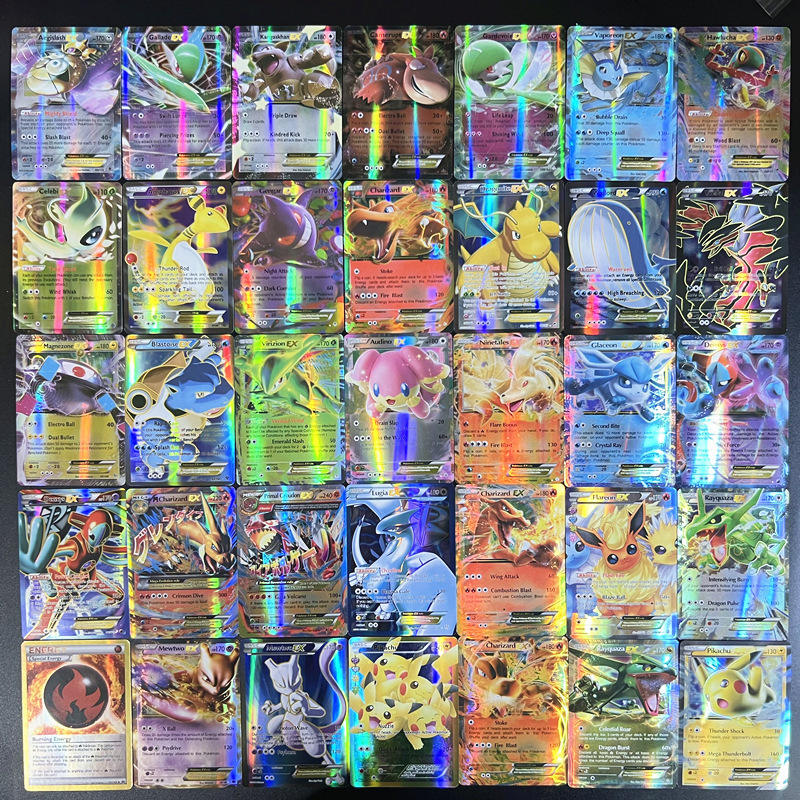 100 cartes ex (dont 20 méga cartes)