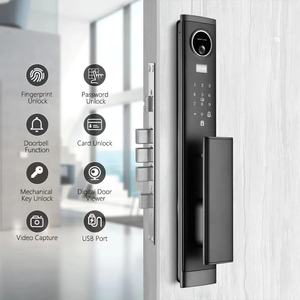 Serrure intelligente Tuya, serrure biométrique automatique, carte RFID IC, application Wifi, combinaison de sécurité domestique, serrure à empreintes digitales - Product Image 3