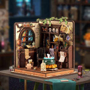 Atelier de potions magiques, maison miniature en bois, modèle à assembler soi-même, scène artistique pour les jeunes de 15 à 35 ans - Product Image 2