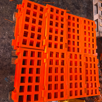 Panneau de tamis modulaire en PU haute résistance, tamis vibrant en polyuréthane pour la séparation du sable humide et du gravier, machine de carrière et d'exploitation minière