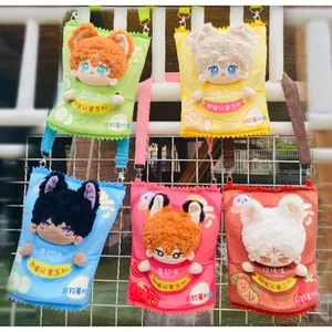 20Cm Poppenbontjas Cartoon Aardappelchips Pocket Pop Hoodies Katoenen Gevulde Kleding Rompers Mini Schattige Kleding Idool Pop Outfit