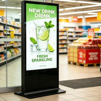 Totem interattivo touchscreen da 32 pollici 4K per segnaletica digitale, display pubblicitario OEM con 1 anno di garanzia per uso in aeroporti, ascensori e metropolitane