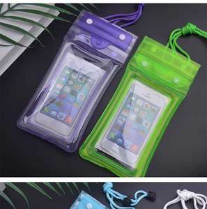 Custom Floating Hot Spring Swimming Rafting Touch Screen Sealed Diving Airbag Mobile Phone Waterproof PVC Phone <b>Pouch</b> Bag - Product Image 6