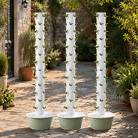 Tour de jardinage verticale à 13 niveaux, système hydroponique, arrosage automatique pour la culture de légumes en intérieur et en extérieur